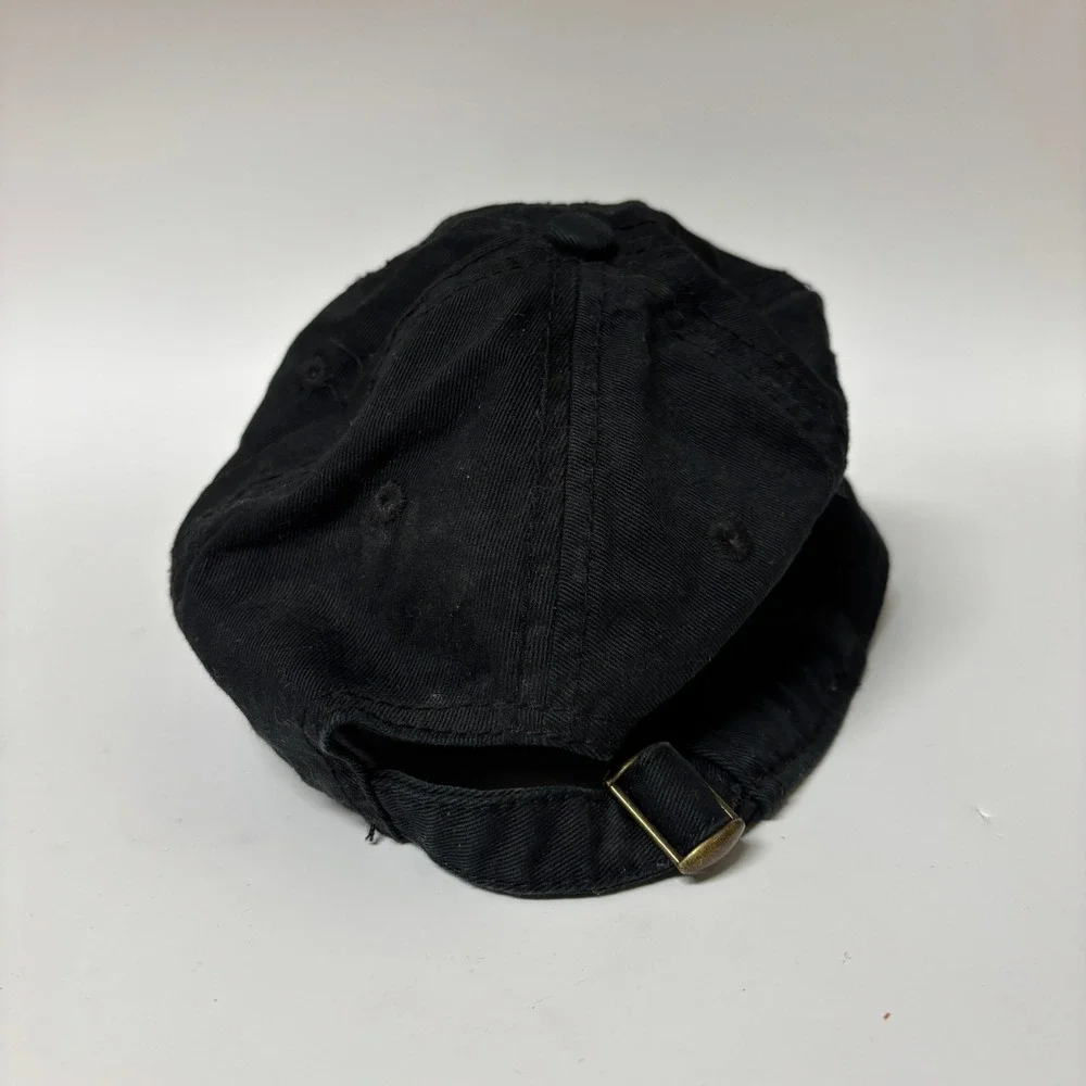 MTV Music Television Black Embroidered Checkerboard Logo Dad Hat Cap OSFM